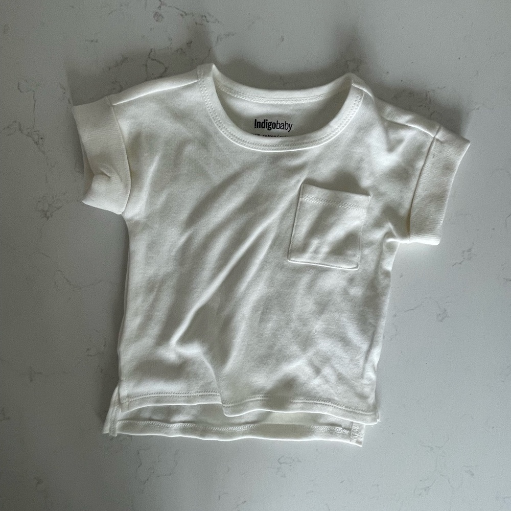Indigo baby pocket t-shirt